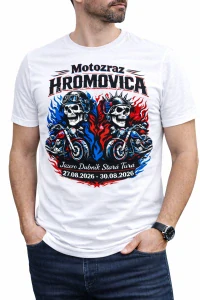 Tričko Motozraz Hromovica 2026 biele